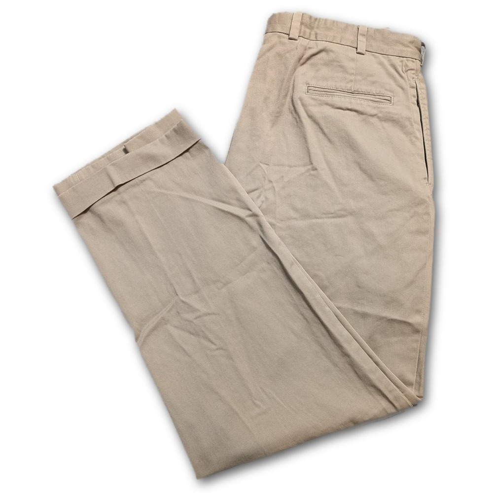 Bill's Khakis Mens 38x32 Pants M2P Khaki 100% Cotton Made In USA Twill Pleated